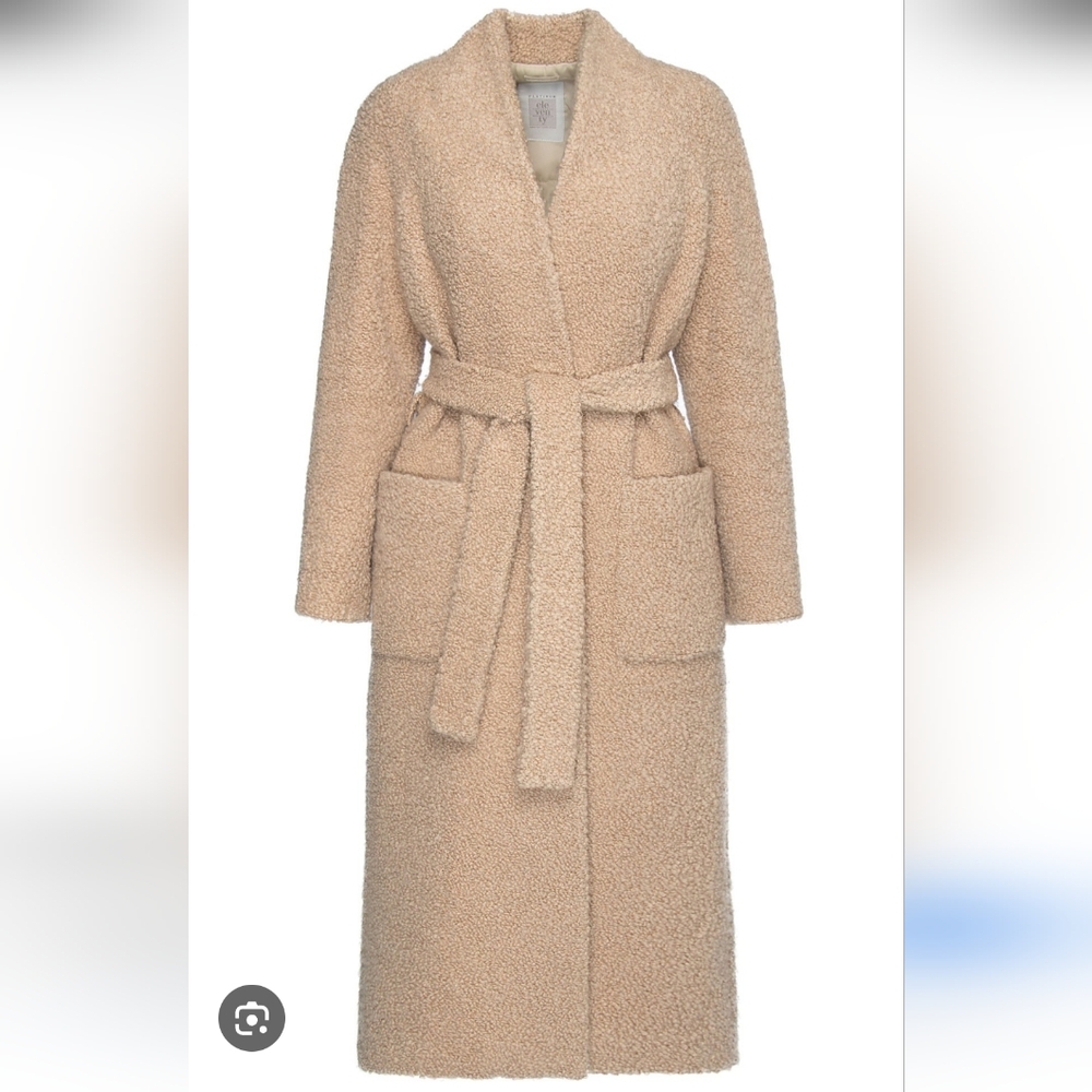 Eleventy Agnona Beige Teddy Jacket Size 4